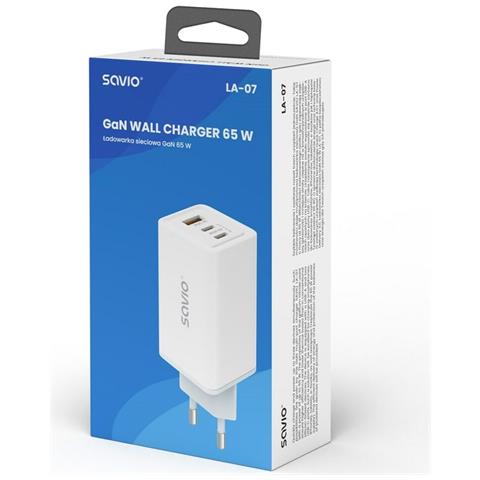 Caricabatterie Da Parete La-07 Bianco 65 W - Foto 2