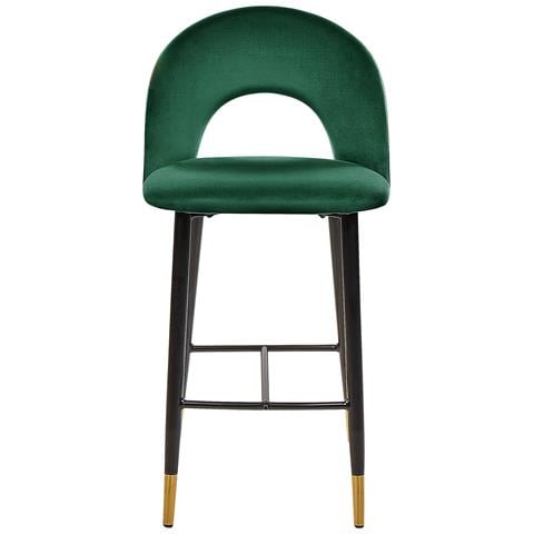 Set Di 2 Sedie Alte Falton Velluto Verde Smeraldo - Foto 2