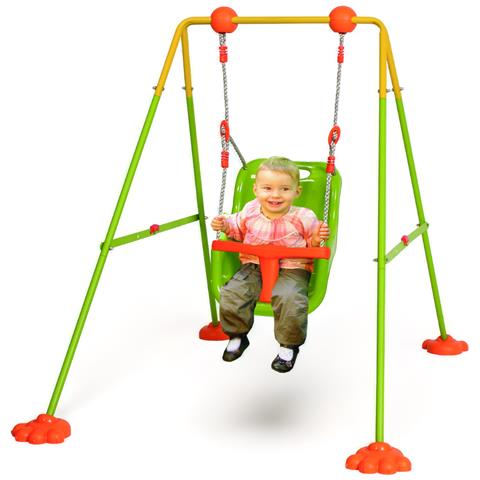Altalena Con Sediolino Di Sicurezza Richiudibile In Acciaio Gioco Da Giardino Allegra Baby - Foto 1