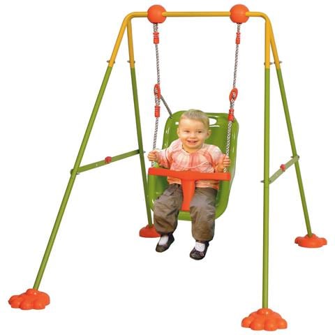 Altalena Con Sediolino Di Sicurezza Richiudibile In Acciaio Gioco Da Giardino Allegra Baby - Foto 5