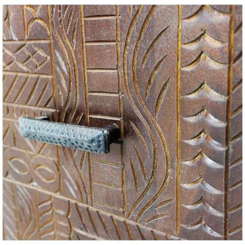 Mobile Porta Tv In Legno Decoro Wengè Con 4 Ante Domingo - Foto 5