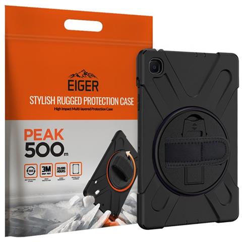 Cover Per Galaxy Tab A7 Lite Protezione Completa Manico Rotante 360°, Nero - Foto 5