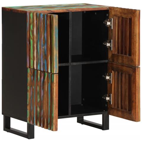 Credenza 60x34x75 Cm In Legno Massello Di Acacia - Foto 2