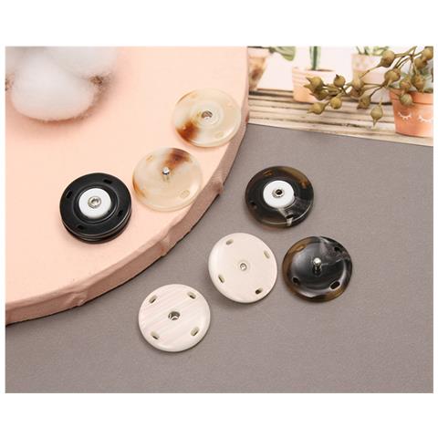 Bottoni Per Cucire Vestiti, Rimovibili Istantaneamente, Senza Cucire 6 Paia Lightbrown - Foto 4