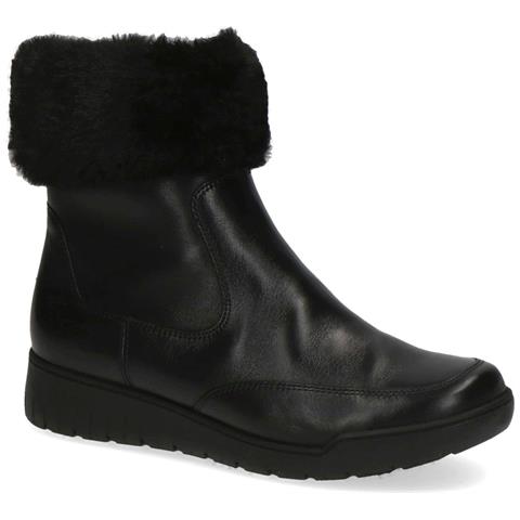 Black Nappa Casual Closed Booties Stivaletti Pelle Scarpe Donna Nero Eu 37, 9-26306-41-022 - Foto 1