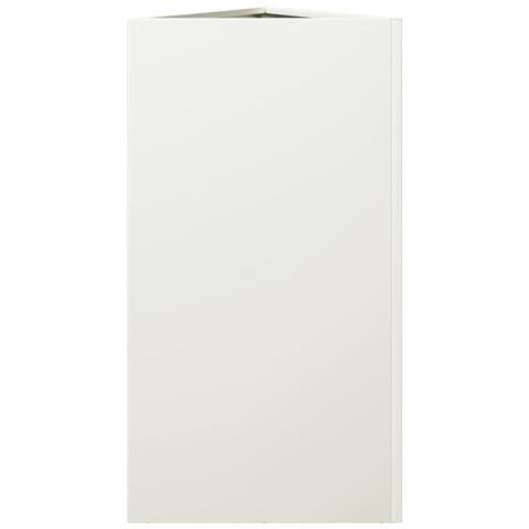 Fioriere 2 pz Bianche Triangolari 40x34,5x70 cm in Acciaio - Foto 10