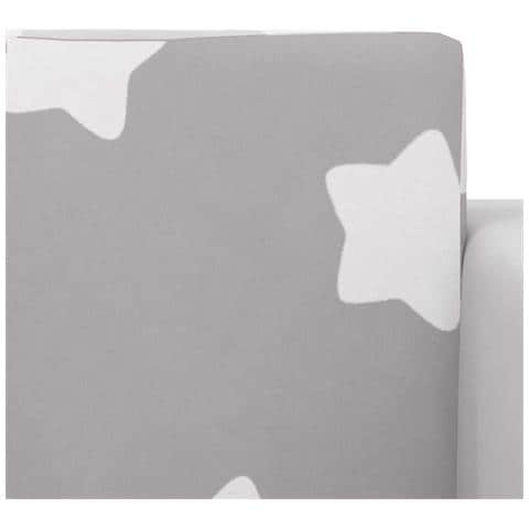 Divano Letto Bambini Grigio Chiaro con Stelle Morbido Peluche - Foto 10