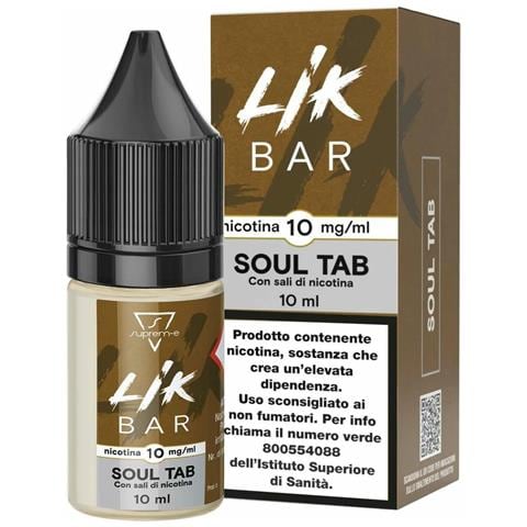 10mg - Lik Bar Tabacco – Soul Tab 10ml By Suprem-e Liquido Per Sigaretta Elettronica - Foto 1
