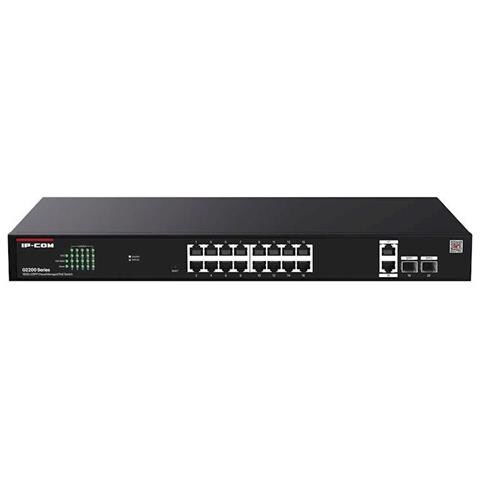 Switch di Rete G2220P-16-250W 18 Porte 2 Porte Fibre Channel Gestito Gigabit Ethernet (10/100/1000) Supporto Power over Ethernet (PoE) Nero - Foto 1