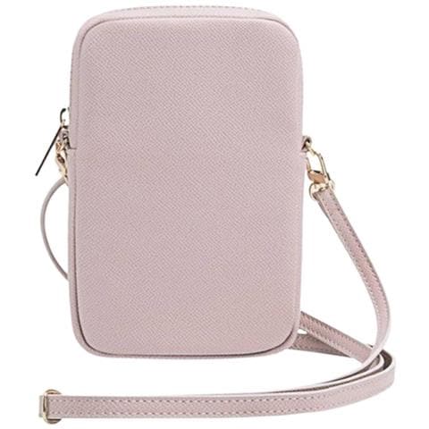 Borsa Per Smartphone Con Tracolla In Rilievo 4g, Rosa - Foto 4