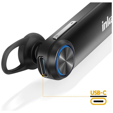 Auricolare Bluetooth Con Suono Cristallino E Tasti Di Controllo, Nero - Foto 5