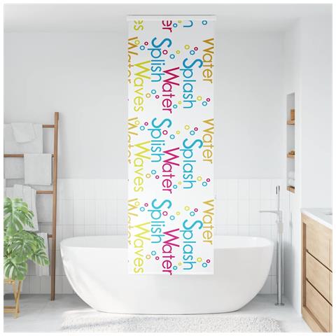 Tenda A Rullo Per Doccia Cassonetto 80x240 Cm Larghezza Tessuto - Foto 2