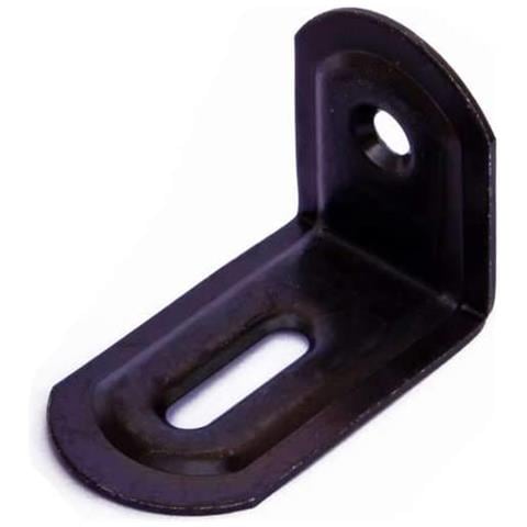 - 4 Pezzi - Lastrine Ad Angolo Zincate Con Asola E Viti 23x28x38mm - Foto 1