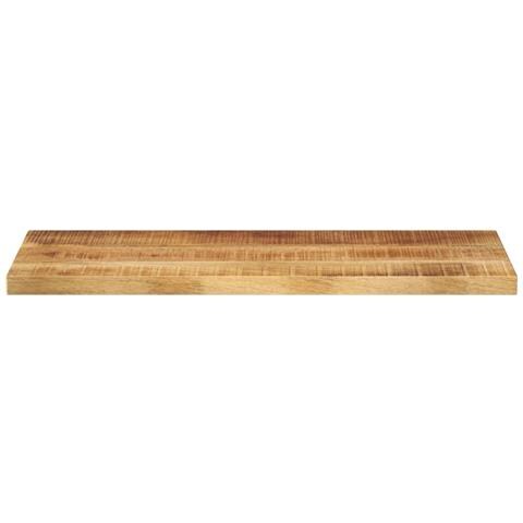 Piano Per Tavolo 70x40x3,8cm Rettangolare Legno Di Mango Grezzo - Foto 3
