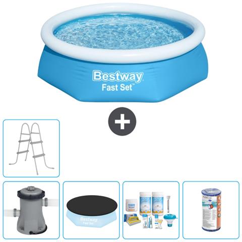 Piscina Fuori Terra - In Giro - 244x61 Cm - Blu - Include Accessori Coordinati Cb14 - Foto 1