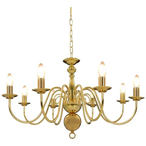 Lusso Casadino - Lampadario Oro Con 8 Lampadine E14 - Foto 2