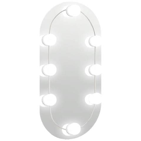 Specchio Con Luci Led 40x20 Cm Ovale In Vetro - Foto 1