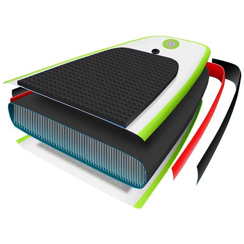 Set Tavola Da Sup Gonfiabile Verde E Bianco - Foto 8