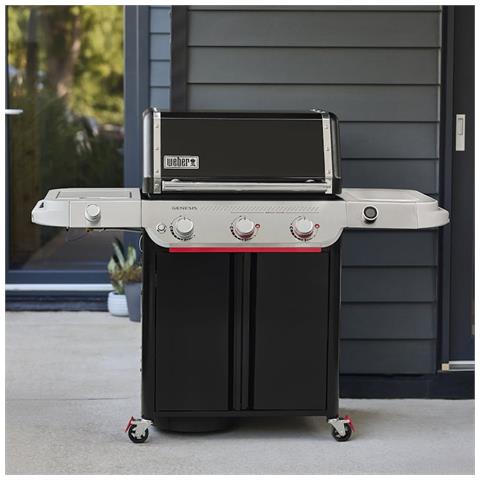 E-335W Barbecue Carrello GPL Nero, Acciaio inox 17880 W - Foto 2