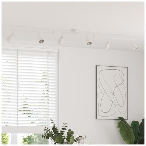 Faretto da soffitto 6 vie regolabile bianco GU10 - Foto 2