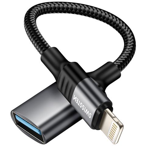 Adattatore Otg Lightning-usb Per Iphone, Nero - Foto 1