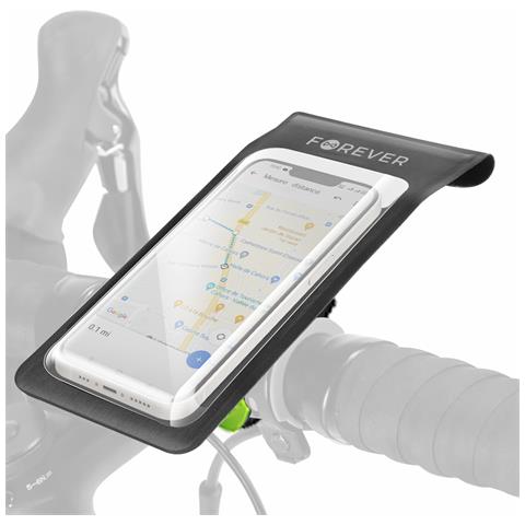 Supporto Rotante Bici Per Smartphone Impermeabile Con Attacco Al Manubrio, Nero - Foto 1