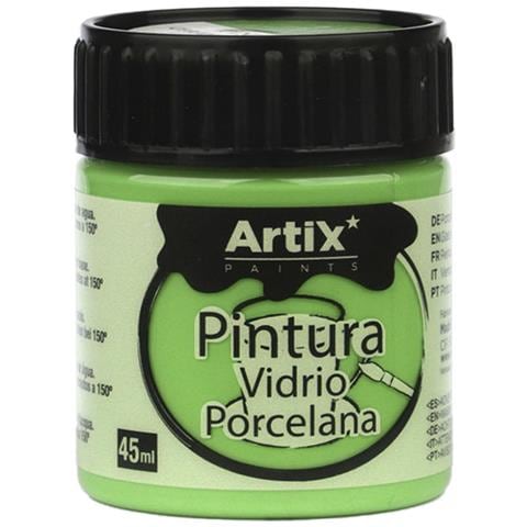 Pack 6 Uds. Pittura Ceramica E Vetro 45 Ml Colore Verde Chiaro - Foto 2