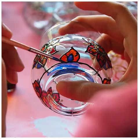 Pack 6 Uds. Pittura Ceramica E Vetro 45 Ml Colore Verde Chiaro - Foto 3