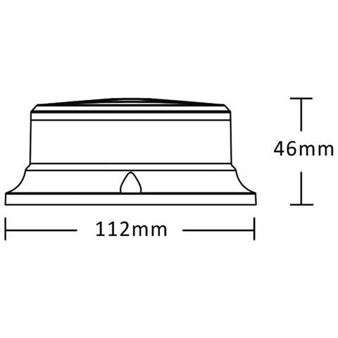 Lampeggiante A 18 Led 12-24v Base Magnetica - Foto 2