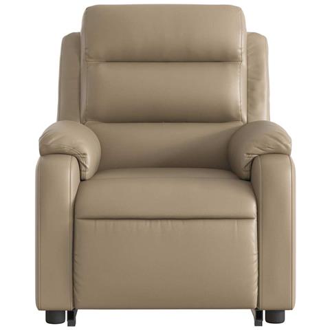 Poltrona Alzapersona Reclinante Elettrica Cappuccino Similpelle - Foto 9