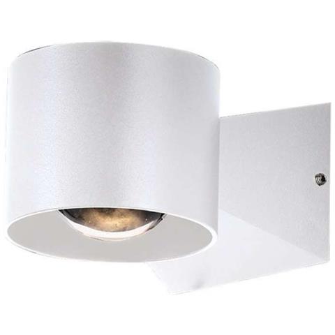 Applique LED da Muro 5W Doppio Fascio Luminoso Corpo Bianco 3000K IP65, colore Bianco - Foto 1