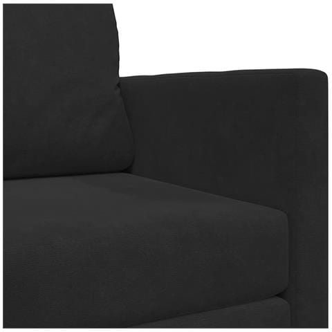 Divano letto 110cm Nero Velluto - Foto 9