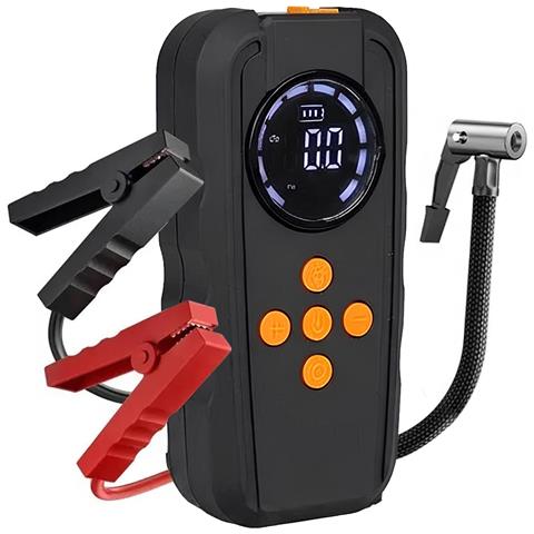 Avviatore Per Batteria Auto Con Compressore D'aria E Lampada Led 6000mah 14.8v - Foto 1