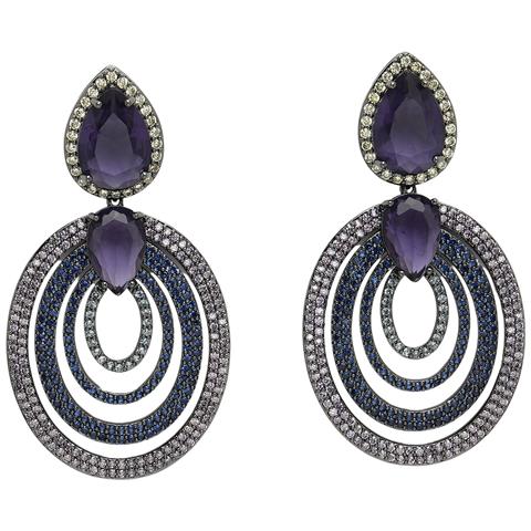 Collezione Diva Orecchini Rotondi di Lusso in Zirconia - Foto 5