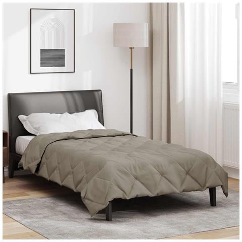 Piumone Completo Annuale Grigio chiaro 220 x 140 cm Microfibra - Foto 2