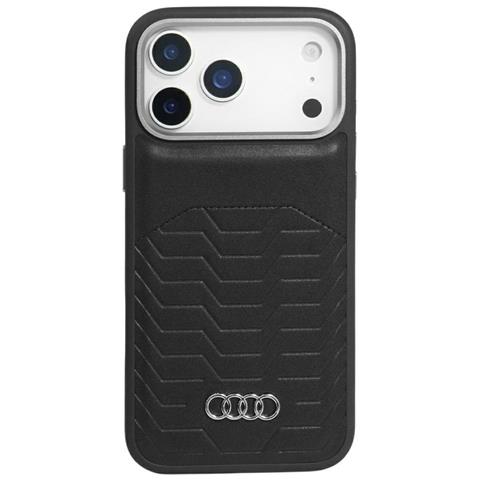 Custodia Per Iphone 17 Pro Max Nera In Ecopelle Magsafe Audi - Foto 1