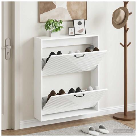 Mobiletto per Scarpe da Muro HAARLEM 71 x 17 x 86 cm - Foto 2