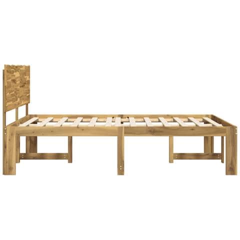 Letto matrimoniale con testiera ROSTOCK Bianco 150 x 200 cm - Foto 10