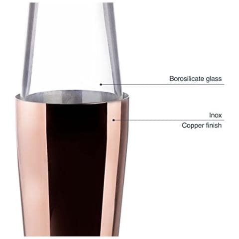 62286 - Shaker per cocktail Boston in acciaio inox, shaker professionale con 2 bicchieri - Foto 2