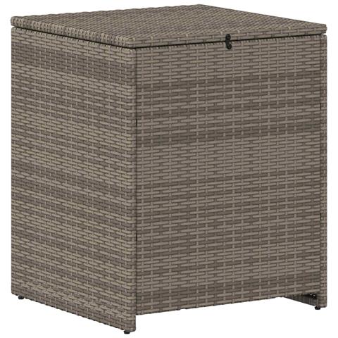 Set di divani 5 pz Grigio e Blu Navy Rattan sintetico e Acciaio - Foto 9