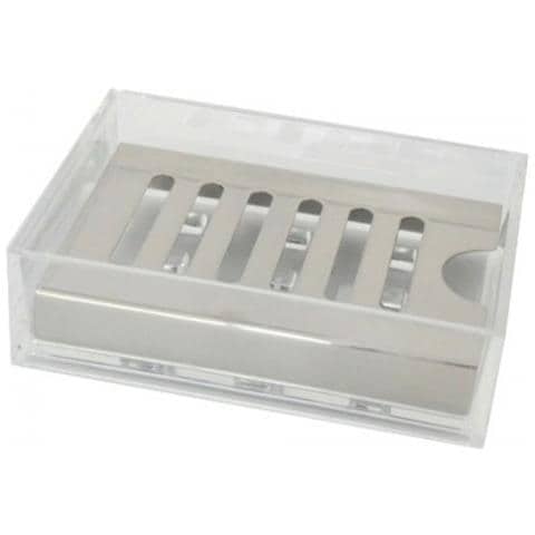 PORTASAPONE da BAGNO in PVC TRASPARENTE e supporto in metallo MAURER - Foto 2