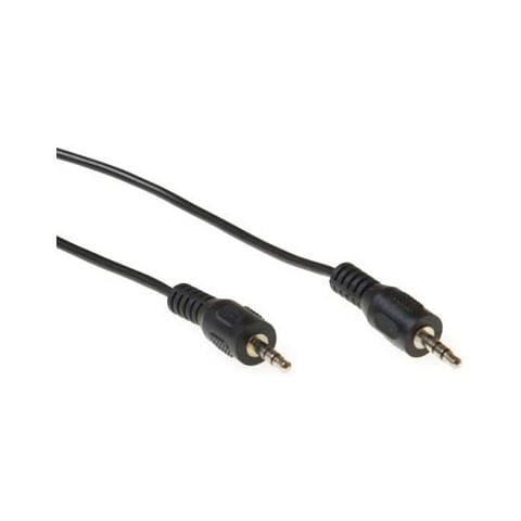 Cavo Audio ACT - Mini-phone - for Dispositivo audio - 2,50 m - 1 x Mini-phone Maschio Stereo Audio - 1 x Mini-phone Maschio Stereo Audio - Nero - Foto 1