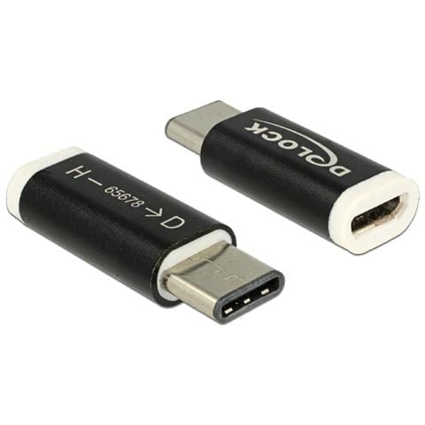65678 USB 2.0-C USB 2.0 Micro-B Nero, Bianco cavo di interfaccia e adattatore - Foto 1