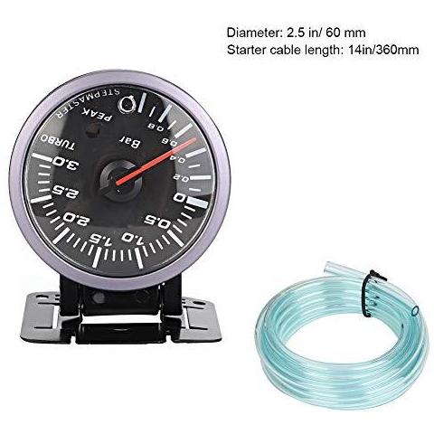 Turbo Boost Gauge 2.5inch 60 Millimetri 30 Barra Led Di Modifica Dellautomobile Turbo Boost Tester Del Calibro Pointer Dc12v Per Tutti I Tipi Di Veicoli Modificati - Foto 2