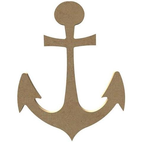 Ancora Di Legno Mdf Per Decorare - 15 X 12 Cm - Foto 1