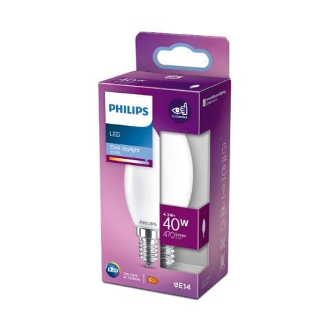 Led Lampadina A Candela - Eyecomfort - 4,3w - 470 Lumen - 6500k - E14 - 93008 - Foto 2