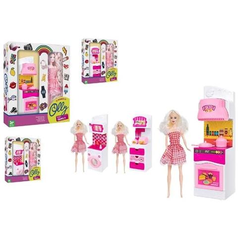Bambola Con Cucina E Accessori Vendita Unitaria Modello Casuale - Foto 2