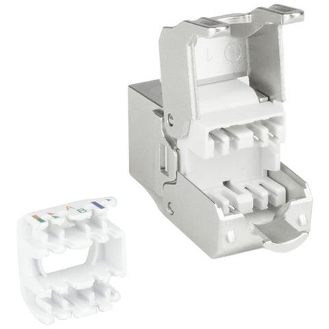 TD6025 adattatore per inversione del genere dei cavi RJ45 IDC Argento, Bianco - Foto 2