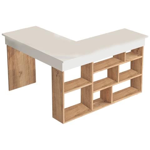Tyo Scrivania Angolare Di Design Con Ripiani - Foto 1