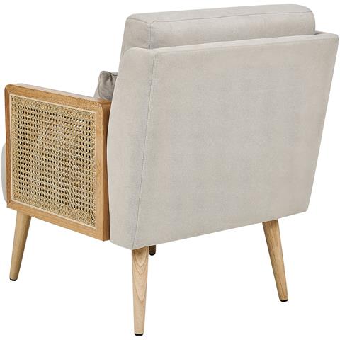 Poltrona Tessuto Beige Chiaro Orum - Foto 7